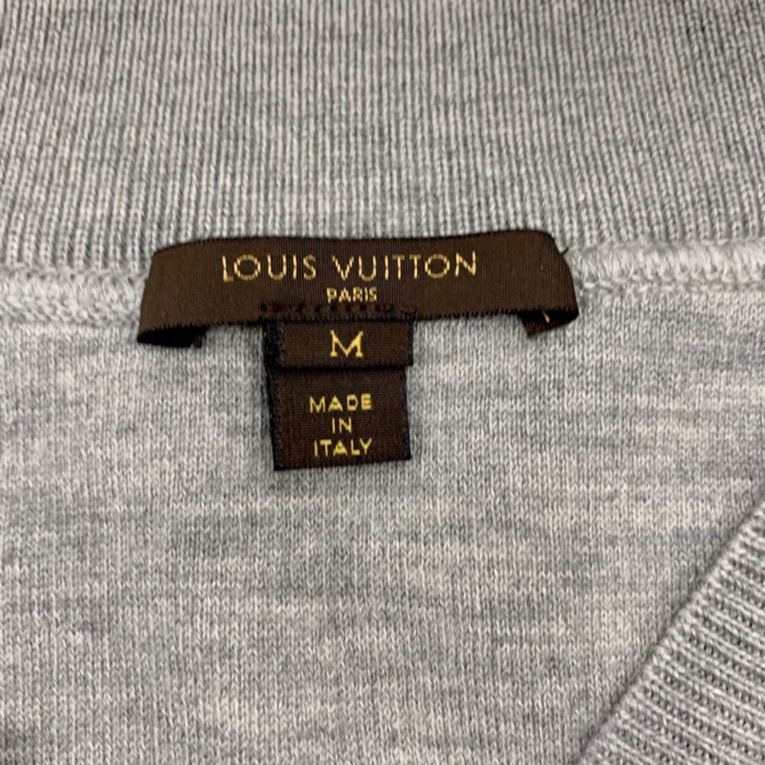 LOUIS VUITTON(ルイヴィトン)のルイヴィトン LOUIS VUITTON トップス ニット カーディガン ジップ 長袖 グレー レディースのトップス(カーディガン)の商品写真