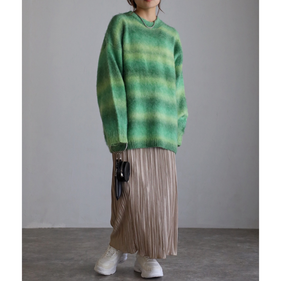 BONJOUR SAGAN(ボンジュールサガン)のsakishimatokyo ストレート プリーツスカート レディースのスカート(ロングスカート)の商品写真