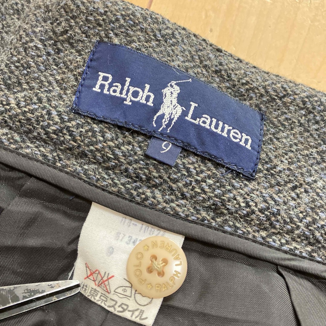 Ralph Lauren(ラルフローレン)のRalph Lauren ラルフローレン　スカート　ウール　グレー　サイズ9 レディースのスカート(その他)の商品写真