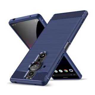 Xperia Pro-I ケース 薄型 ソフト 手触り良い(ブルー)(Androidケース)