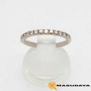 カシケイ ラインハーフエタニティリングK18BG/D0.30ct【美品】(リング(指輪))