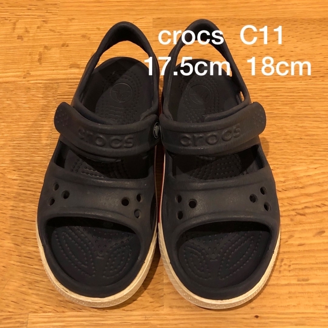 crocs(クロックス)のcrocs　クロックス　バヤバンド　サンダル　キッズ　C11　18㎝ キッズ/ベビー/マタニティのキッズ靴/シューズ(15cm~)(サンダル)の商品写真