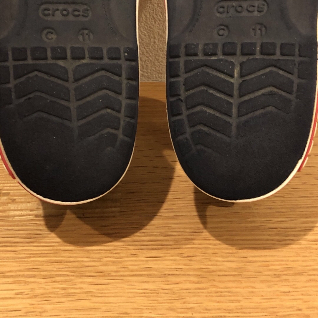 crocs(クロックス)のcrocs　クロックス　バヤバンド　サンダル　キッズ　C11　18㎝ キッズ/ベビー/マタニティのキッズ靴/シューズ(15cm~)(サンダル)の商品写真