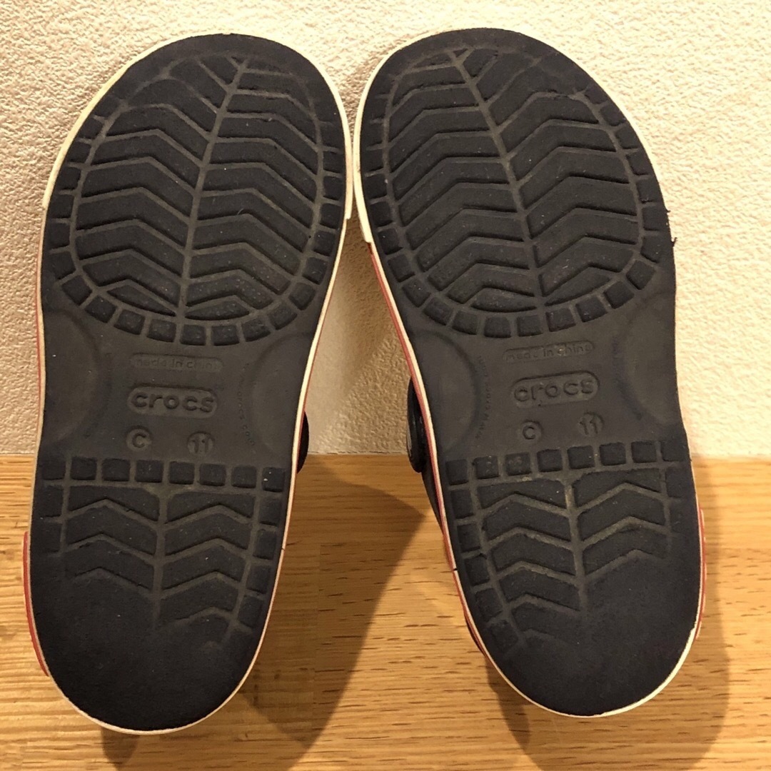 crocs(クロックス)のcrocs　クロックス　バヤバンド　サンダル　キッズ　C11　18㎝ キッズ/ベビー/マタニティのキッズ靴/シューズ(15cm~)(サンダル)の商品写真