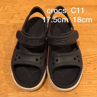 クロックス(crocs)のcrocs　クロックス　バヤバンド　サンダル　キッズ　C11　18㎝(サンダル)