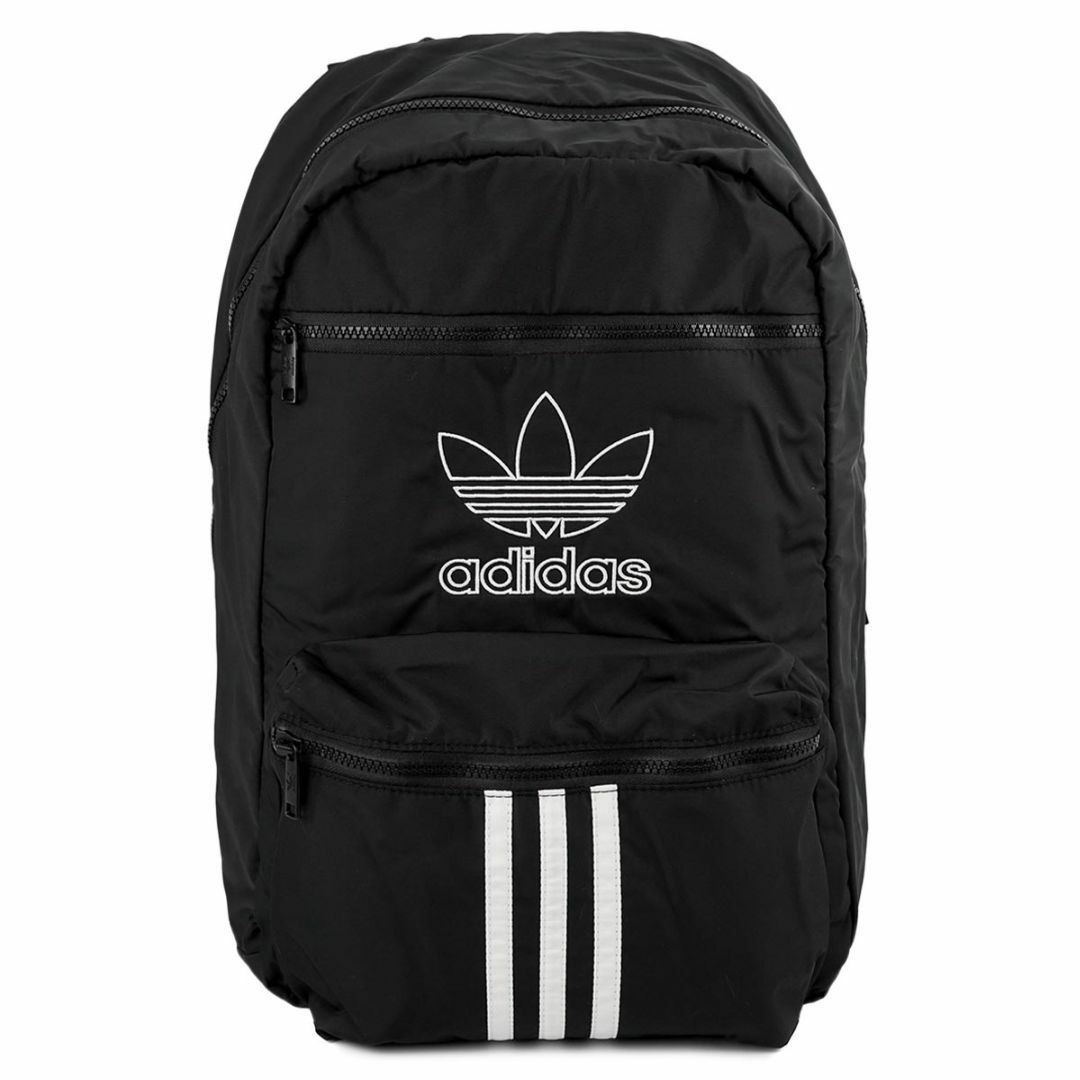 adidas(アディダス)のバックパック adidas アディダス CL5490 Originals National 3-stripe Back Pack リュックサック Black/White ブラック×ホワイト メンズのバッグ(バッグパック/リュック)の商品写真