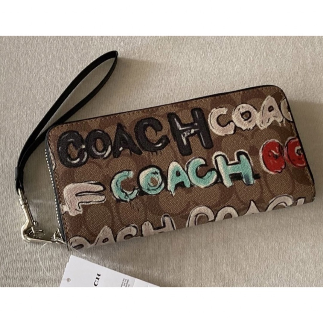 COACH(コーチ)のCOACH コーチ　長財布　Mint&Serf シグネチャー　ブラウン レディースのファッション小物(財布)の商品写真