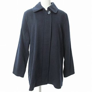 クロコダイル(Crocodile)のクロコダイル 美品 21SS ステンカラーコート ジャケット ウール混 紺 L(その他)