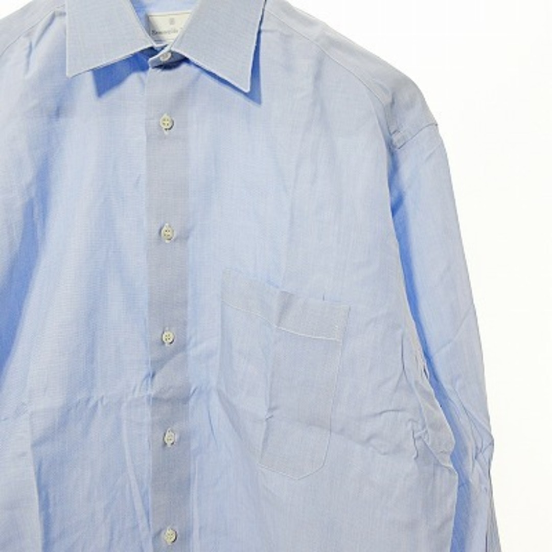 Ermenegildo Zegna(エルメネジルドゼニア)のエルメネジルドゼニア シャツ 長袖 青 サックスブルー S メンズのトップス(シャツ)の商品写真