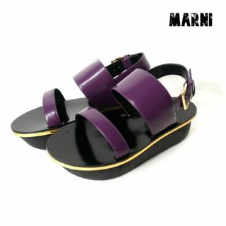 未使用級　MARNI 　厚底　レースアップ　正規品　レディース　24cm