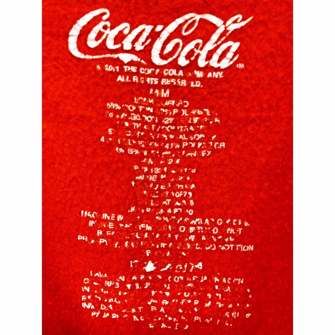 コカ・コーラ(コカコーラ)のCoca-Cola　コカ・コーラ　スウェット　M　赤　USA古着 メンズのトップス(スウェット)の商品写真