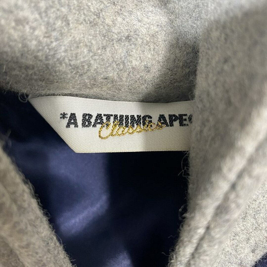 A BATHING APE(アベイシングエイプ)のアベイシングエイプ フーデット スタジャン スタジアムジャンパー ジャケット メンズのジャケット/アウター(スタジャン)の商品写真