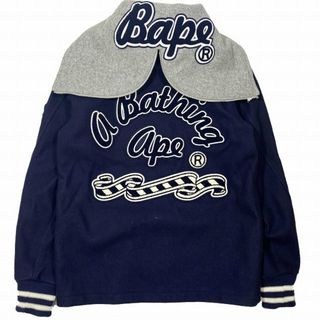 アベイシングエイプ(A BATHING APE)のアベイシングエイプ フーデット スタジャン スタジアムジャンパー ジャケット(スタジャン)