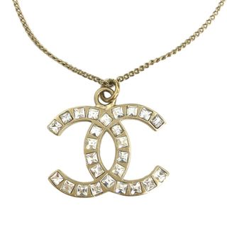 シャネル(CHANEL)の[USED/中古]CHANEL シャネル ネックレス・チョーカー ココマーク スクエアラインストーン B12P ゴールド 中古 tdc-002026-4d(ネックレス)