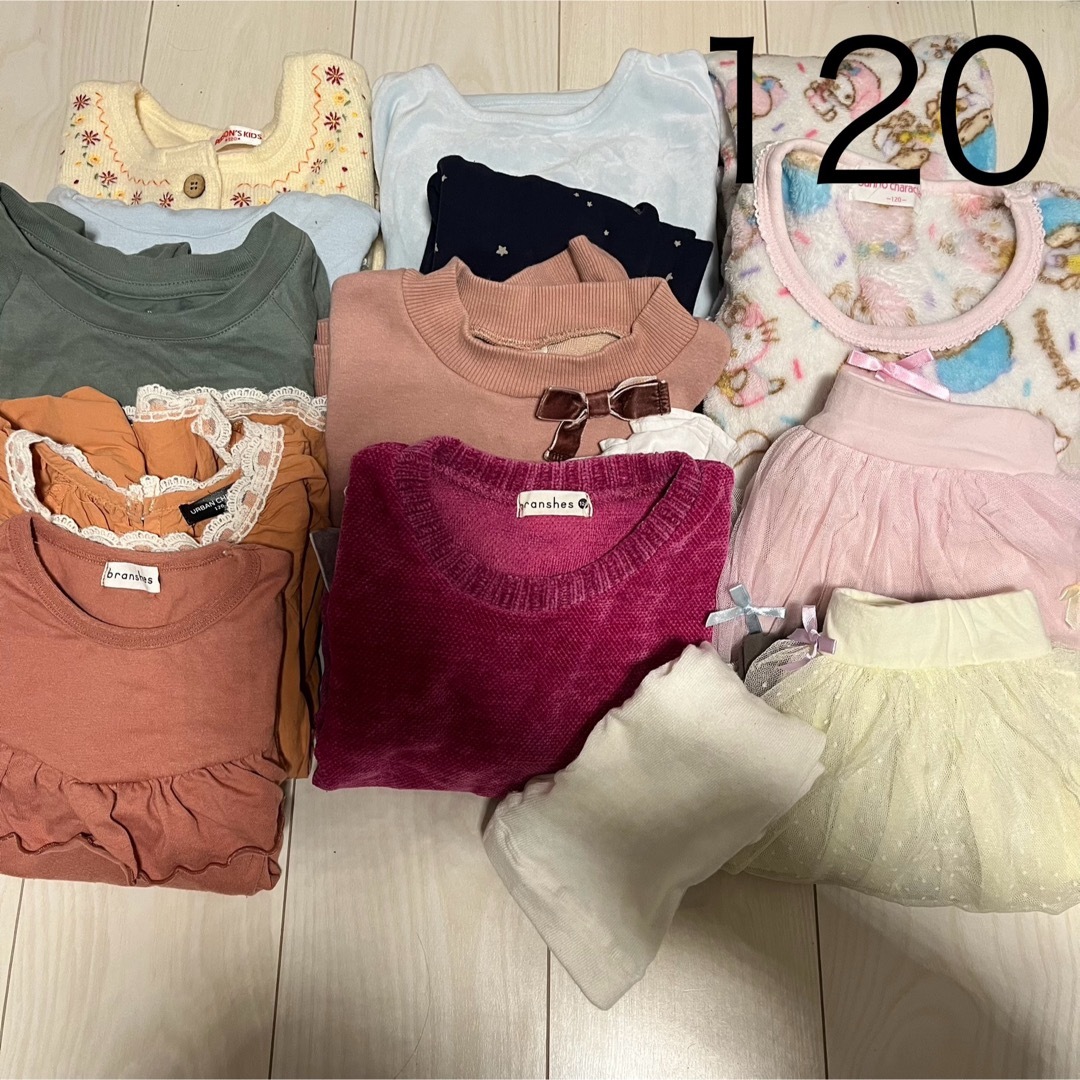 Branshes(ブランシェス)の120 冬服　女の子　まとめ売り　12点セット【ジャケット追加可能】 キッズ/ベビー/マタニティのキッズ服女の子用(90cm~)(その他)の商品写真