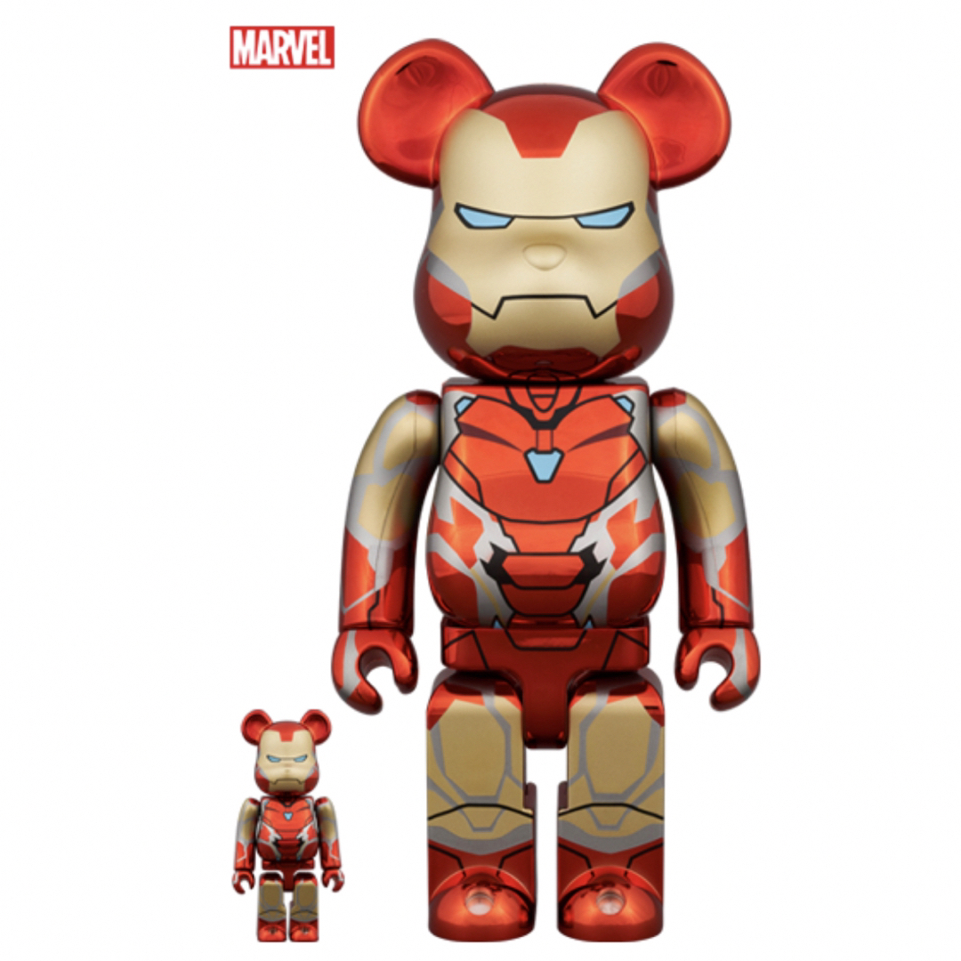 BE@RBRICK IRON MAN MARK85 CHROMEベアブリック