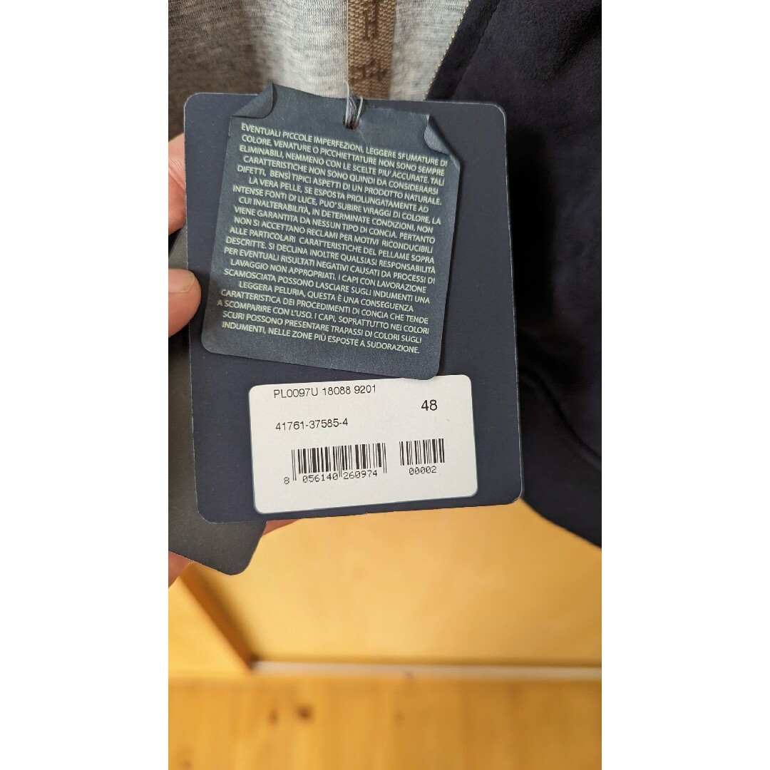 HERNO ヘルノ ボンディング スウェード フーデッド ブルゾン レザー HERNO ヘルノ ボンディング スウェード フーデッド ブルゾン レザー