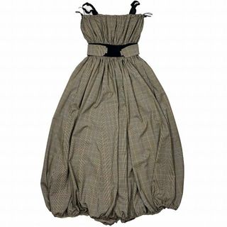 ニナリッチ(NINA RICCI)の 19AW ニナリッチ グレンチェック柄 バルーンシルエット ドレス ワンピース(ロングワンピース/マキシワンピース)