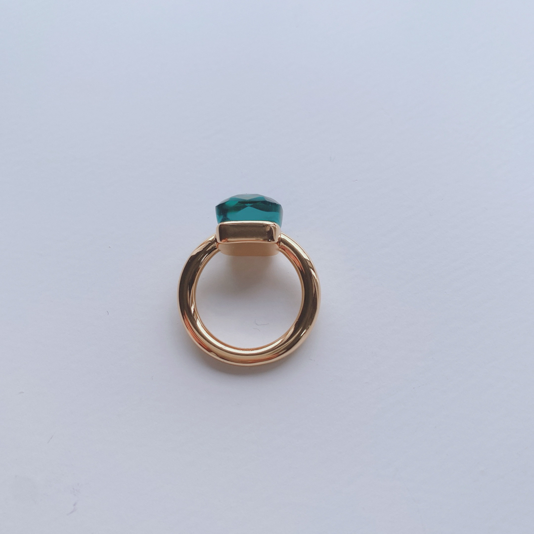 ポメラートお好きな方に　11号　グリーン　指輪 レディースのアクセサリー(リング(指輪))の商品写真