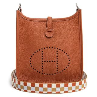 エルメス(Hermes)のエルメス エヴリン TPM アマゾン 16 マキシカドリーユ ショルダーバッグ 斜め掛け トリヨンクレマンス レザー キュイーヴル カプシーヌ パルム ルージュデュセス ブラウン 茶 シルバー金具 B刻印 箱付 HERMES（新品・未使用品）(ショルダーバッグ)