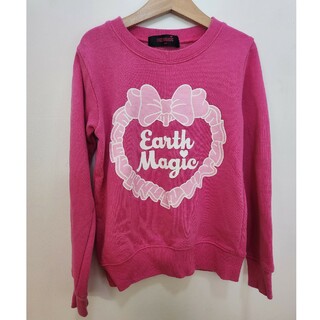 アースマジック(EARTHMAGIC)の濃ピンク女の子アースマジック140トレーナー(Tシャツ/カットソー)