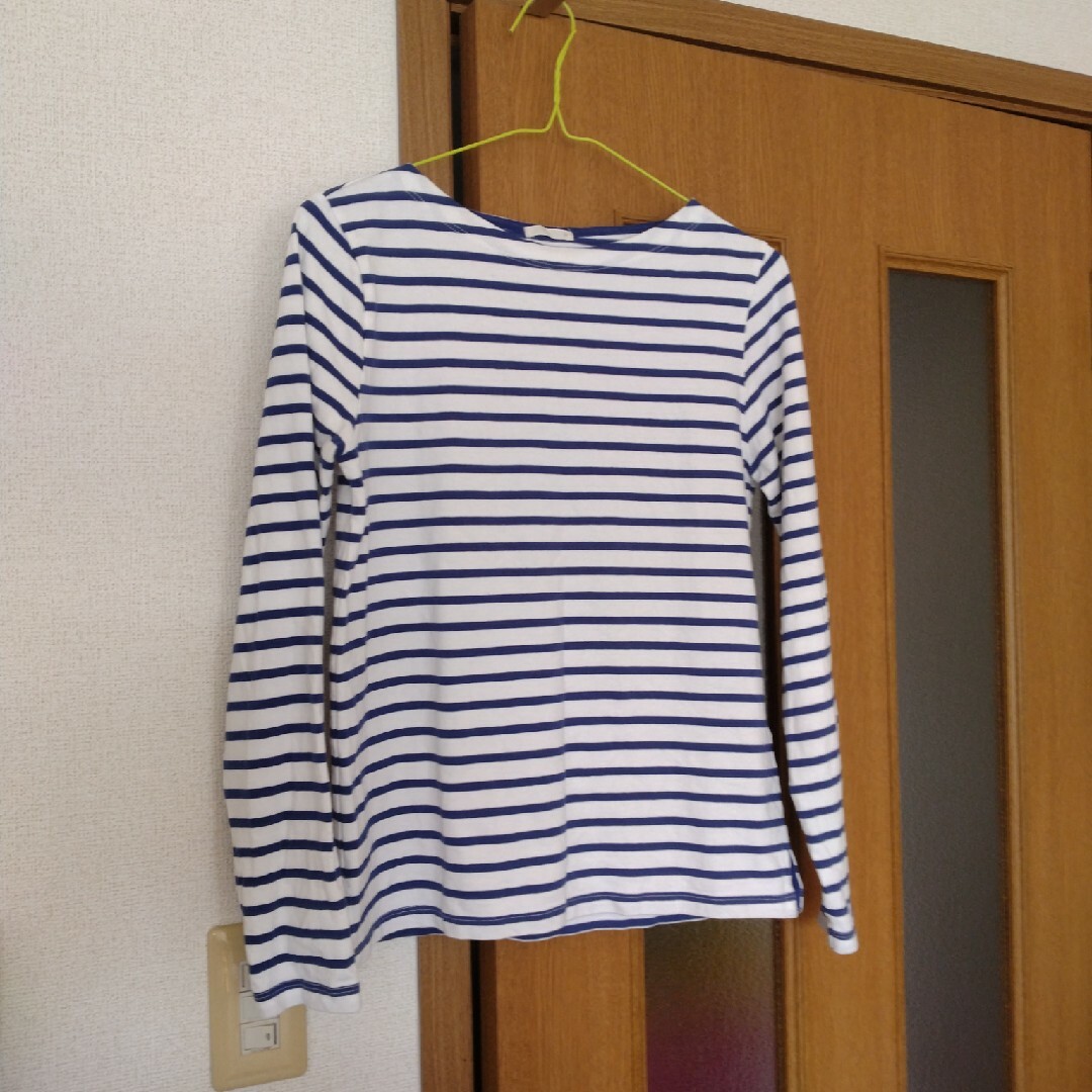 GU(ジーユー)のGU　長袖Tシャツ　中古ストライプ レディースのトップス(カットソー(長袖/七分))の商品写真