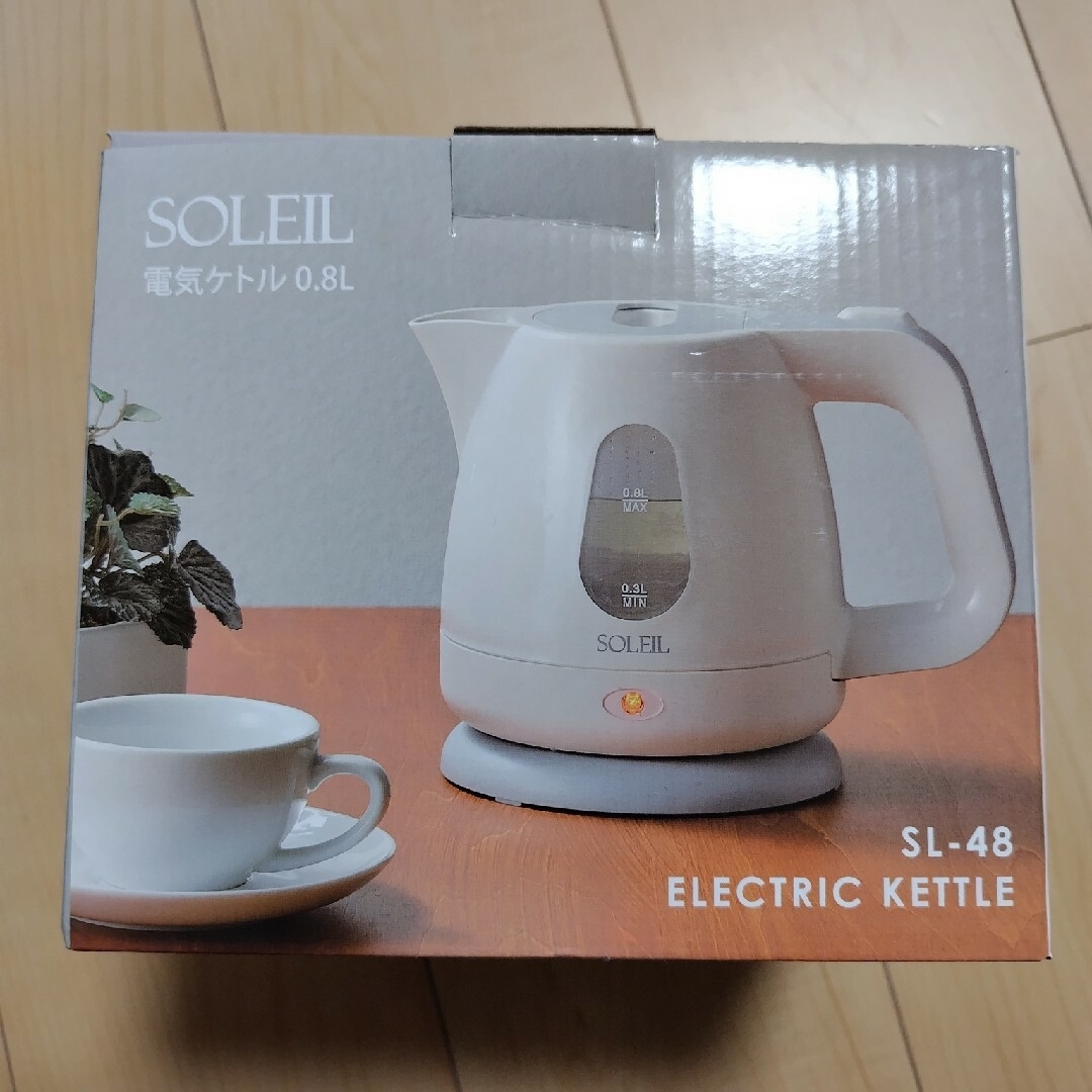 SOLEIL(ソレイユ)のソレイユ　電気ケトル0.8L スマホ/家電/カメラの生活家電(電気ケトル)の商品写真