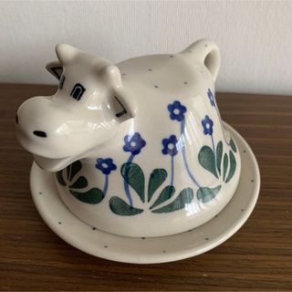 ポーリッシュポタリー(Polish Pottery)のツェラミカ　ポーランド食器　ポーリッシュポタリー　バターケース(食器)