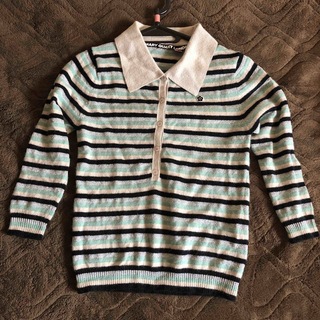 マリークワント(MARY QUANT)のマリークワント  7分袖　セーター　ニット　ラメ(ニット/セーター)