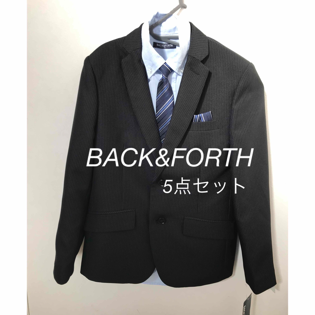 キッズ服男の子用(90cm~)BACK&FORTH フォーマル　卒業　スーツ　5点セット　150