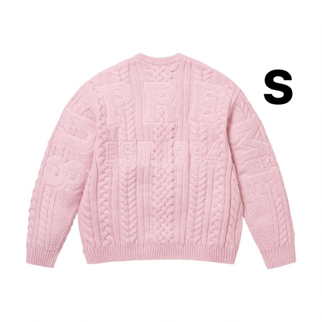 supremeSupreme Applique Cable Knit Sweater