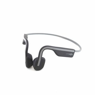 アフターショックス(AFTERSHOKZ)のAfterShokz OpenMove 骨伝導イヤホン USED美品 AFT-EP-000022 スレートグレー 耳を塞がない IP55 防水 防塵 マイク 軽量 完動品 S V9817(ヘッドフォン/イヤフォン)