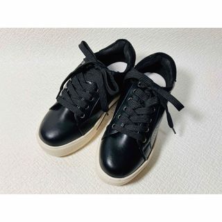 SH45◆新品◆MUUM キラキラレースアップ厚底ボリュームソールスニーカー S(スニーカー)