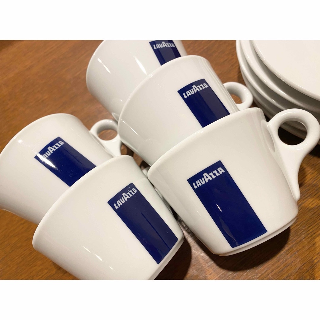 ラバッツア　コーヒーカップ&ソーサー5セット 中古品 カプチーノコーヒーカップ  インテリア/住まい/日用品のキッチン/食器(グラス/カップ)の商品写真