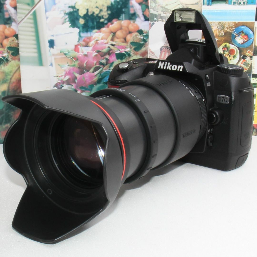 ❤️レンズフード❤️近遠対応の万能レンズ\u0026新品カメラバッグ付き❤️Nikon D70❤️