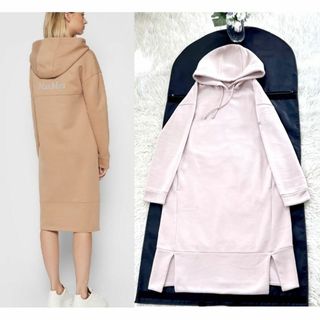 マックスマーラ(Max Mara)の★MAXMARA★美品★ビッグロゴ★裏起毛★パーカー★ワンピース(ロングワンピース/マキシワンピース)