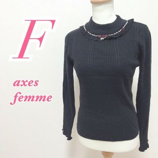 アクシーズファム(axes femme)のaxes femme　アクシーズファム　長袖トップス　キレイめコーデ(カットソー(長袖/七分))