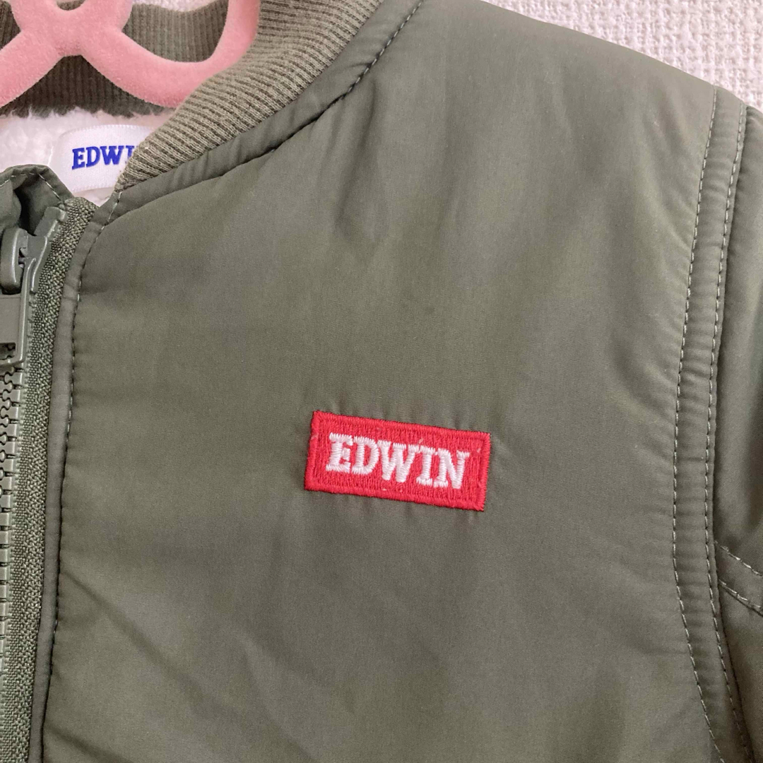 EDWIN(エドウィン)のEDWIN 裏ボア付MA-１ジャケット☆多分８０センチ☆ キッズ/ベビー/マタニティのベビー服(~85cm)(ジャケット/コート)の商品写真