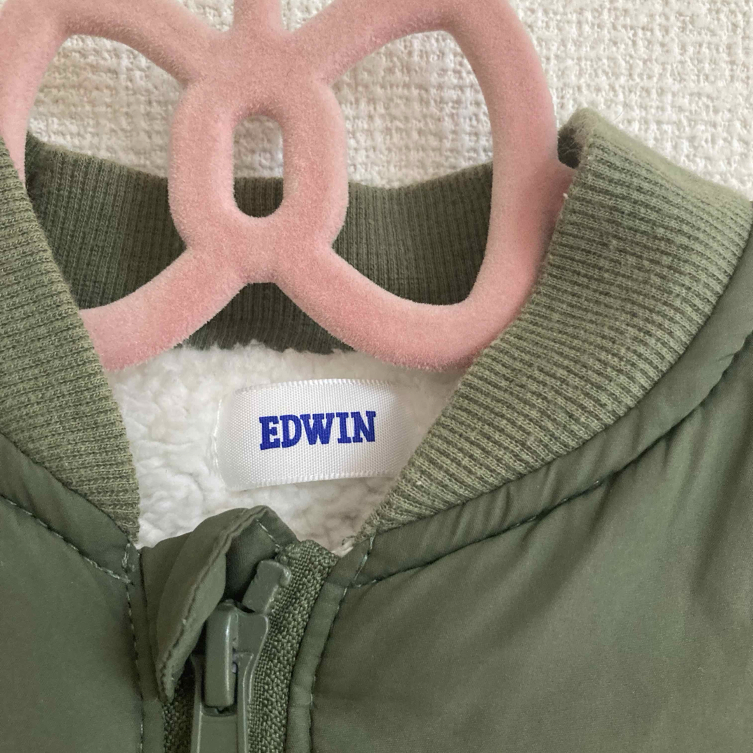 EDWIN(エドウィン)のEDWIN 裏ボア付MA-１ジャケット☆多分８０センチ☆ キッズ/ベビー/マタニティのベビー服(~85cm)(ジャケット/コート)の商品写真