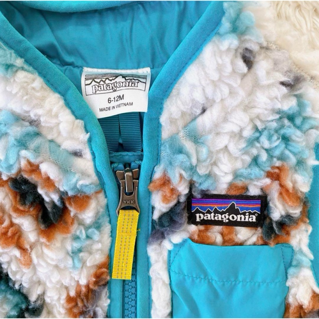 patagonia(パタゴニア)のpatagonia パタゴニア ボアベスト 6-12M キッズ/ベビー/マタニティのベビー服(~85cm)(ジャケット/コート)の商品写真