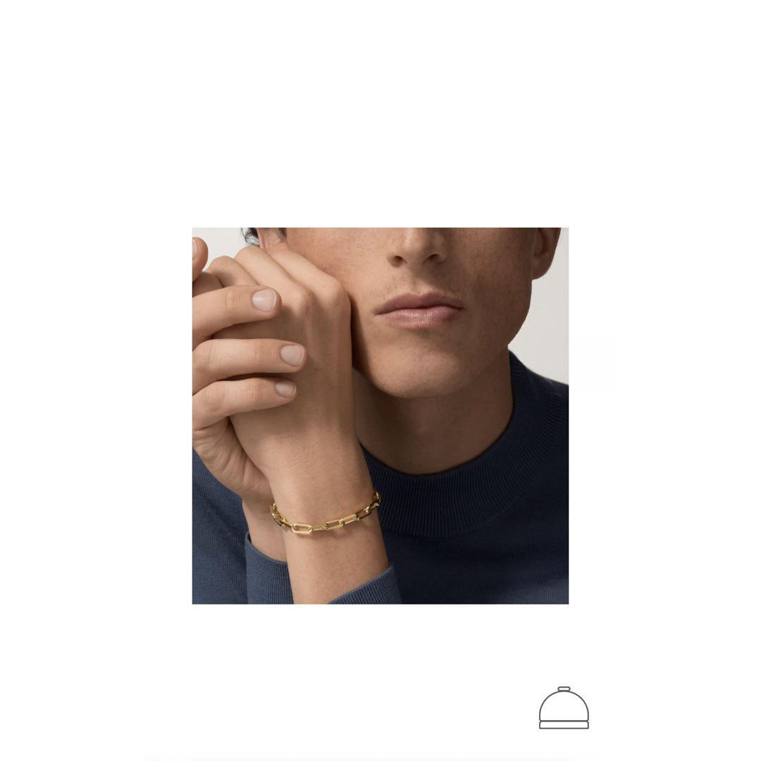 Cartier(カルティエ)のCartier サントス ドゥ カルティエ ブレスレット YG 18K メンズのアクセサリー(ブレスレット)の商品写真