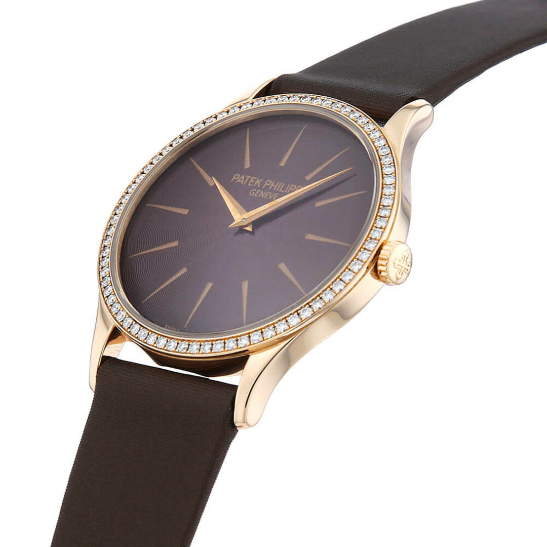 PATEK PHILIPPE(パテックフィリップ)のパテックフィリップ カラトラバ ベゼルダイヤ 4897R-010 レディース 中古 レディースのファッション小物(腕時計)の商品写真