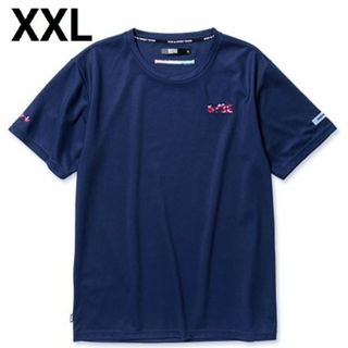 スウィートイヤーズ(SWEET YEARS)の新品 SY32 CAMO LOGO Tシャツ 半袖 ネイビー ピンクカモ XXL(Tシャツ/カットソー(半袖/袖なし))