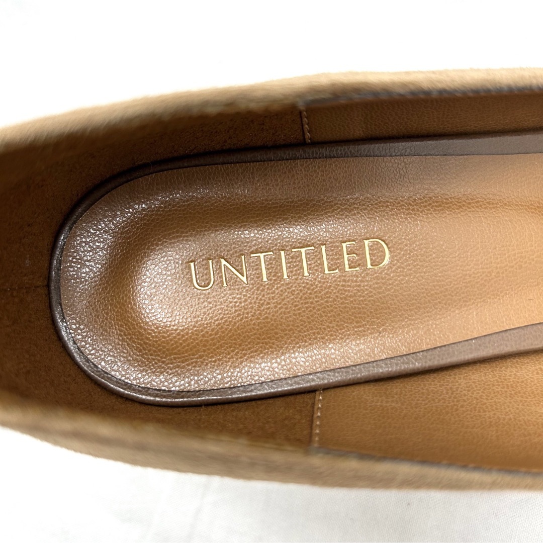 UNTITLED(アンタイトル)の【極美品】アンタイトル　スウェードパンプス　ポインテッドトゥ　ブラウン レディースの靴/シューズ(ハイヒール/パンプス)の商品写真