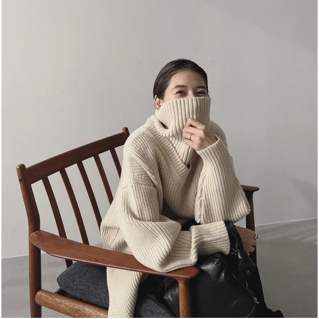 CLANE(クラネ)のnontama様専用クラネ2WAY NECK WARMER KNIT TOPS レディースのトップス(ニット/セーター)の商品写真