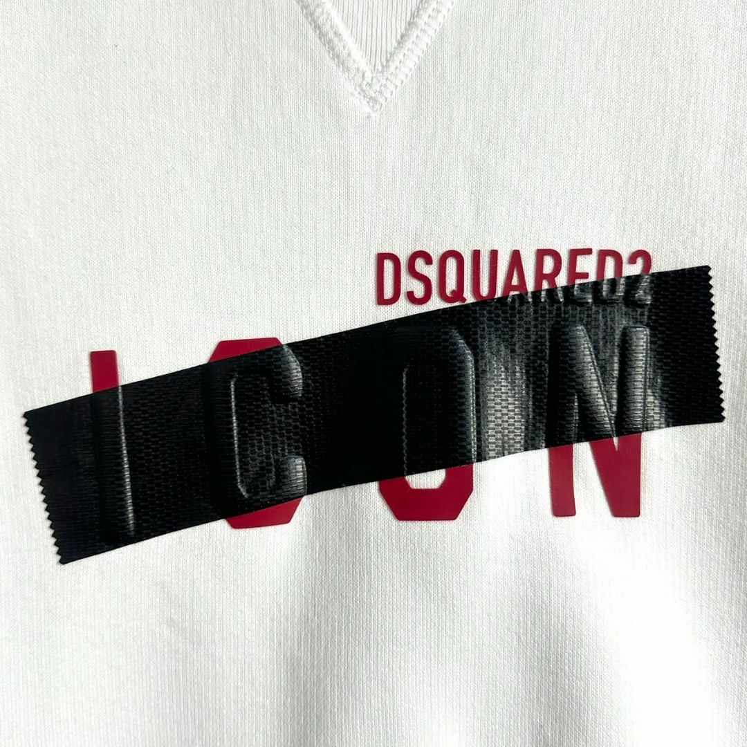 DSQUARED2(ディースクエアード)の【即完売モデル】ディースクエアード アイコン テープ スウェット トレーナー L メンズのトップス(スウェット)の商品写真