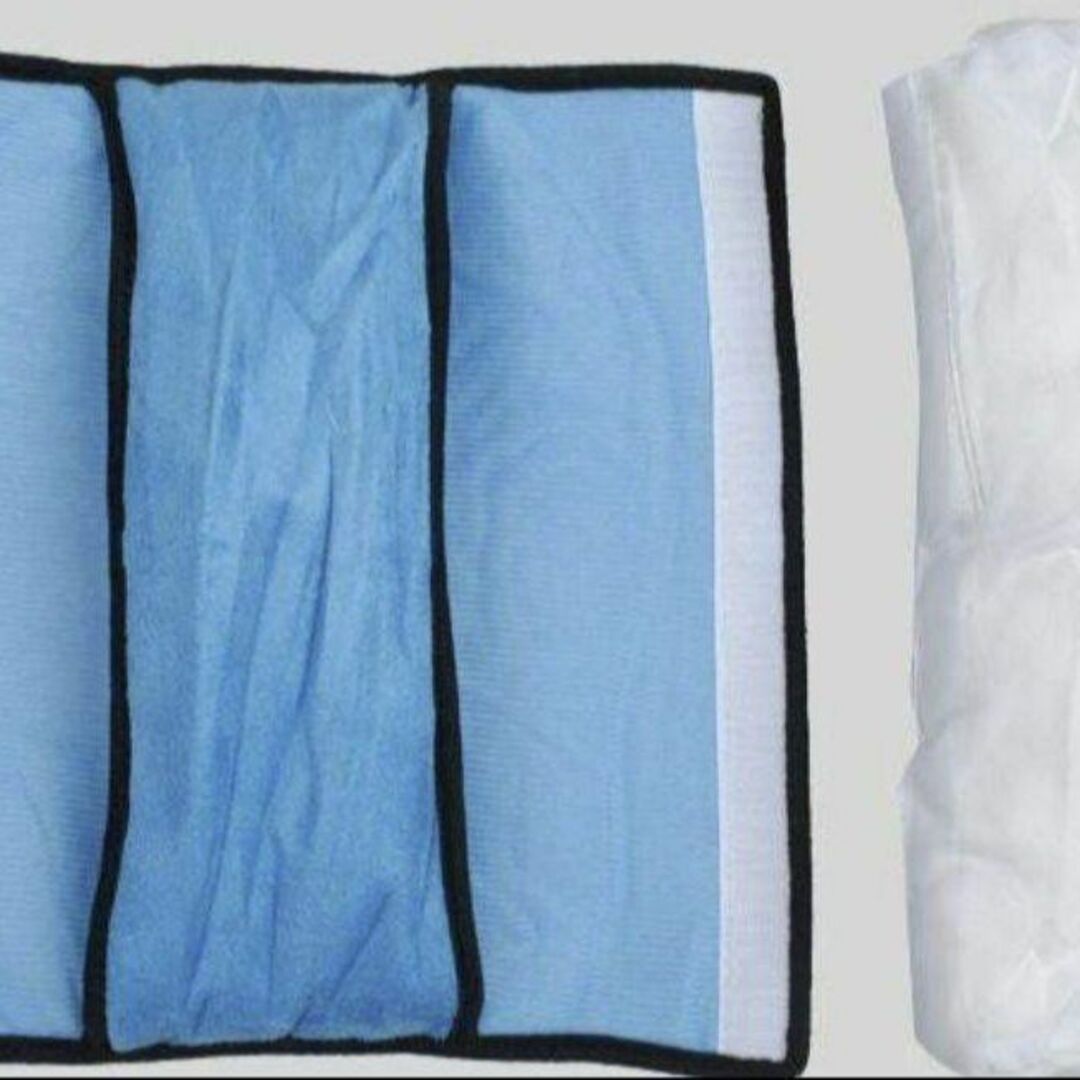 ブルー2点　シートベルトクッション　枕　長距離　移動中　お昼寝　お子様　痛み予防 インテリア/住まい/日用品の寝具(枕)の商品写真