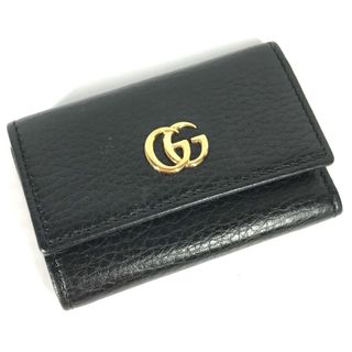 グッチ(Gucci)のグッチ GUCCI GGマーモント 456118 鍵 6連 キーケース レザー ブラック 美品(その他)