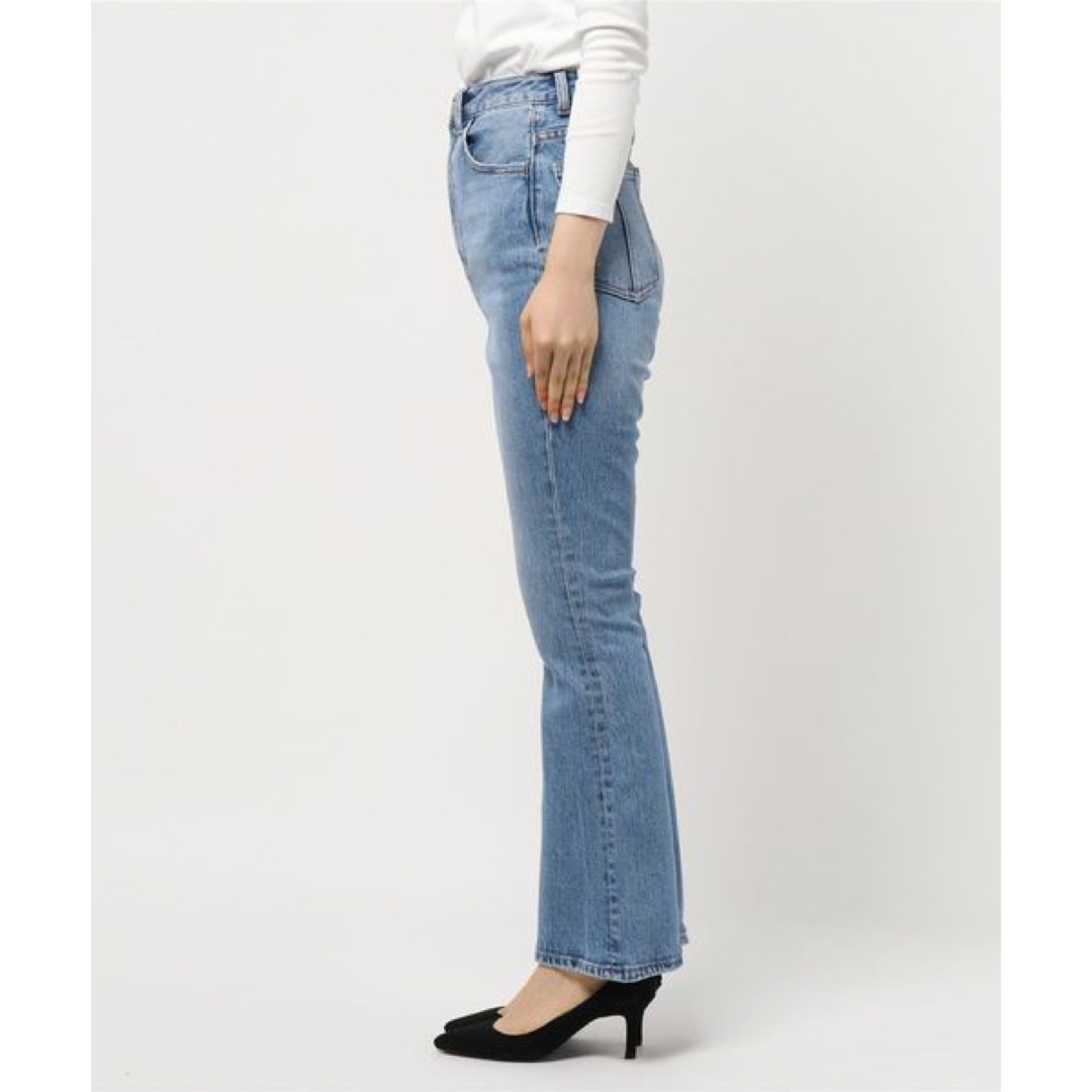 AZUL by moussy(アズールバイマウジー)のAZUL BY MOUSSY HIGH WAIST DENIM FLARE M レディースのパンツ(デニム/ジーンズ)の商品写真