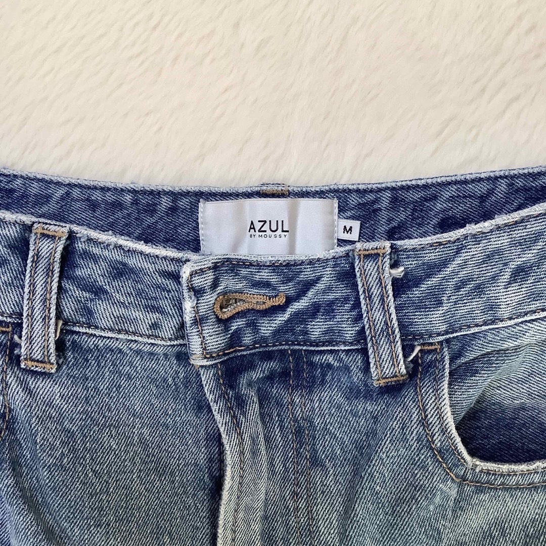 AZUL by moussy(アズールバイマウジー)のAZUL BY MOUSSY HIGH WAIST DENIM FLARE M レディースのパンツ(デニム/ジーンズ)の商品写真